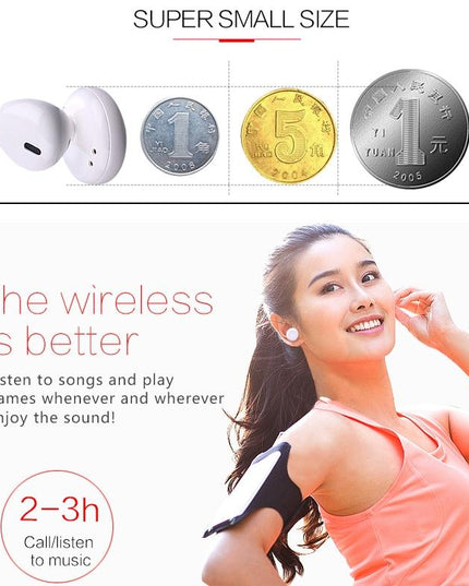 Mini Bluetooth 4.2 In-Ear Stereo Earphone With Charging Box - Single Ear-1915198076642004999
