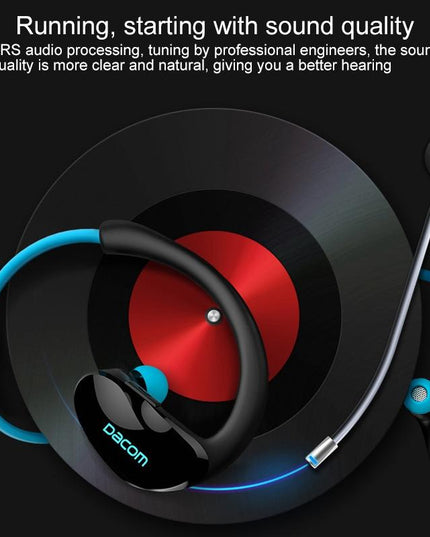 Red Dacom Athlete Bluetooth Earphones With Mic - Sport Running Stereo-1915196589887066117
