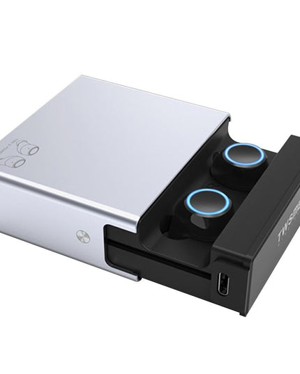 Wireless Tws Earphones With Charging Box - V7 Bluetooth 5.0 - Silver-1915196601257824264