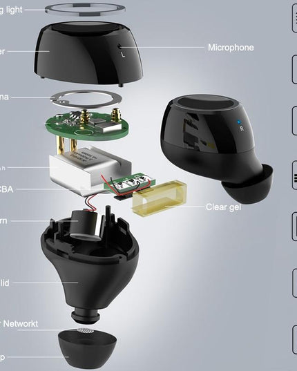 Wireless Tws Earphones With Charging Box - V7 Bluetooth 5.0 - Silver-1915196601257824260
