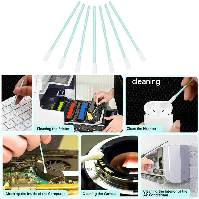100-Piece Electronic Cleaning Swabs 70X3Mm Size-1915198077426339844