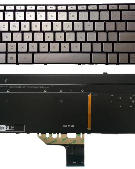 Backlit Us Keyboard For Hp Spectre X360 13-W Series - Silver-1915196600246996996