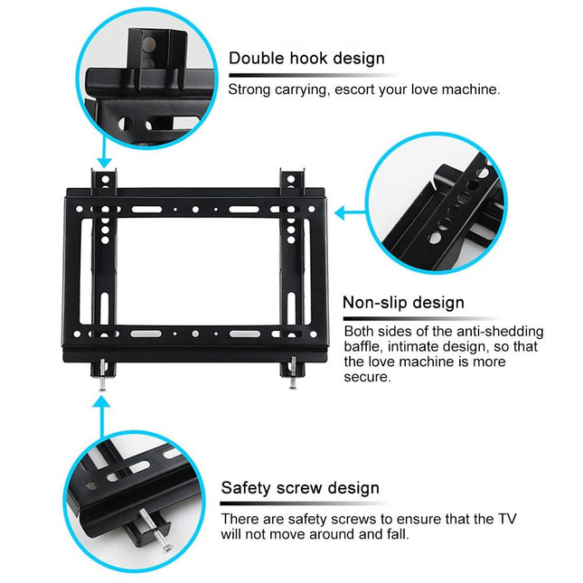 Adjustable Vertical Angle Tv Wall Mount Bracket For 26-55 Inch Screens-1915197611187507203