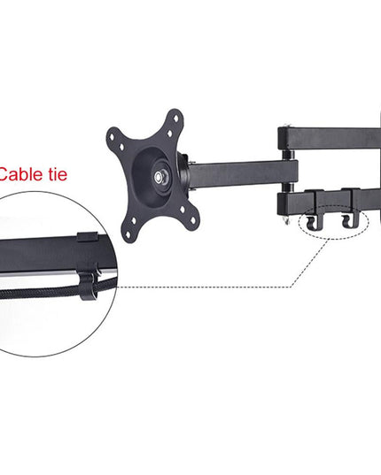 Universal Rotatable Retractable Monitor Wall Mount - 14-27 Inch-1915197476487434242