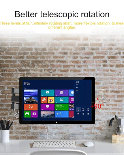 Universal Rotatable Retractable Monitor Wall Mount - 14-27 Inch-1915197476487434246