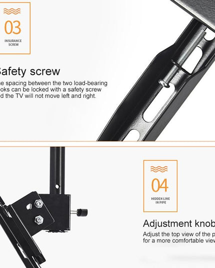 Adjustable Single Screen Tv Wall / Ceiling Mount - 32-70 Inch 0.5-3M Range-1915197554216275972