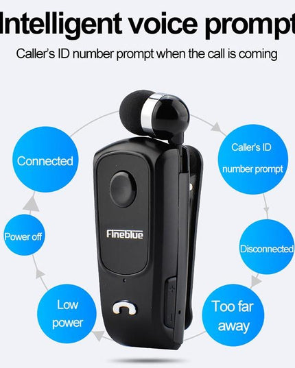 Retractable Bluetooth Headset With Caller Vibration Reminder-1915197817224302596