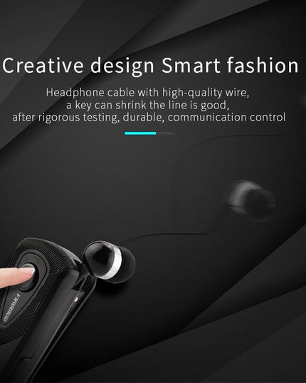 Retractable Bluetooth Headset With Caller Reminder And Anti-Theft Vibration-1915197962787622915