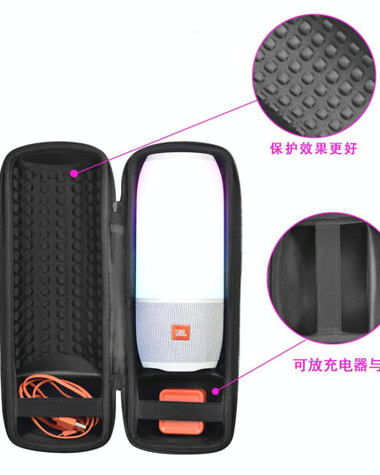 Travel Carry Case For Jbl Pulse / Charge Speakers - Black-1915197594439651332