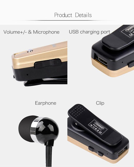 Retractable Bluetooth Headset With Caller Reminder And Anti-Theft Feature-1915198279986057222
