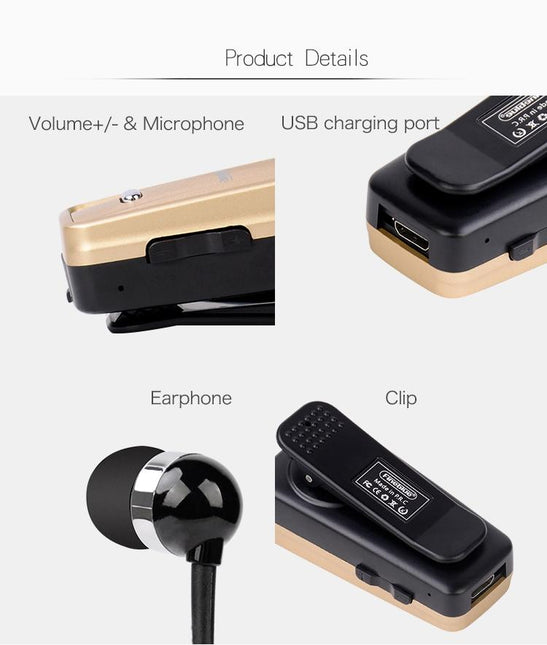 Retractable Bluetooth Headset With Caller Reminder And Anti-Theft Feature-1915198279986057222