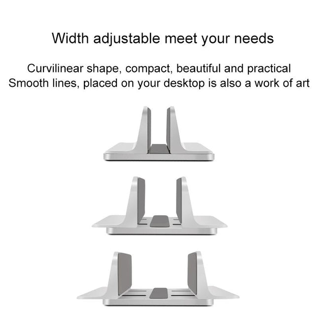 Portable Laptop Stand With Cooling Storage Base - Aluminum Alloy-1915197917472362499
