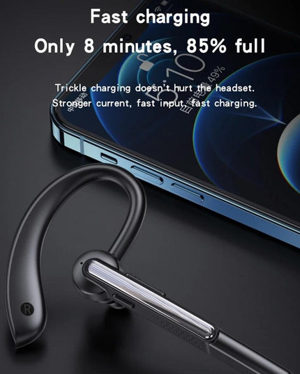 Wireless Bluetooth Earphone With Noise Cancelling And Mic - Black-1915196863846420482