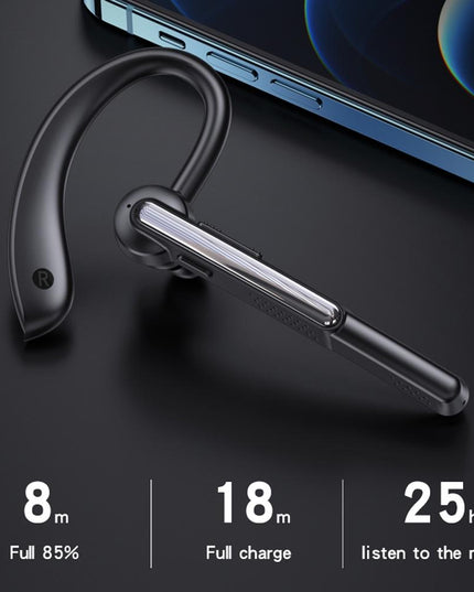 Wireless Bluetooth Earphone With Noise Cancelling And Mic - Black-1915196863846420483