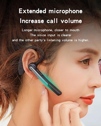 Wireless Bluetooth Earphone With Noise Cancelling And Mic - Black-1915196863846420487