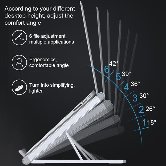 Foldable Aluminum Laptop Stand - Universal-1915198401335660549