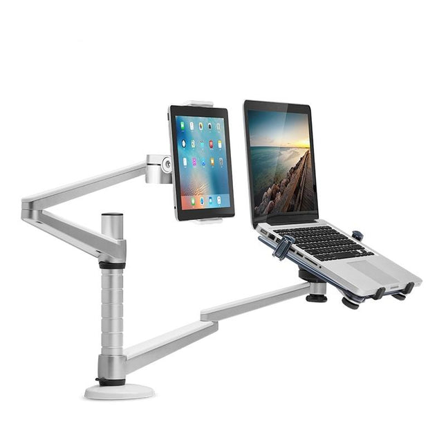 Versatile Rotating Stand For 10-16 Laptops And 4.7-12.9 Tablets - Adjustable Height-1915197673003159552