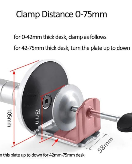 Versatile Rotating Stand For 10-16 Laptops And 4.7-12.9 Tablets - Adjustable Height-1915197673003159556