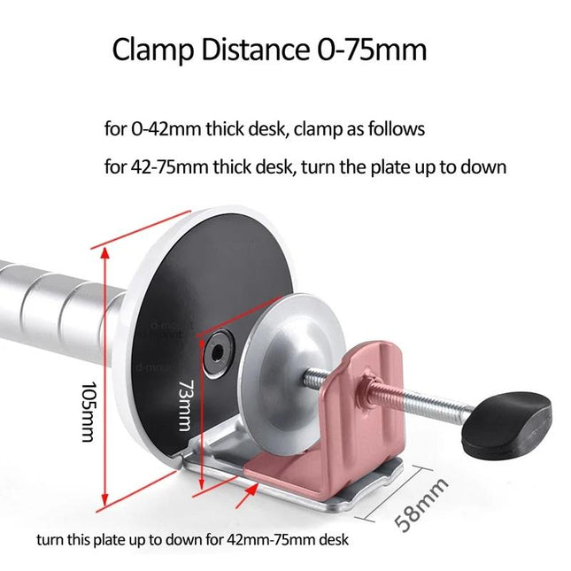 Versatile Rotating Stand For 10-16 Laptops And 4.7-12.9 Tablets - Adjustable Height-1915197673003159556