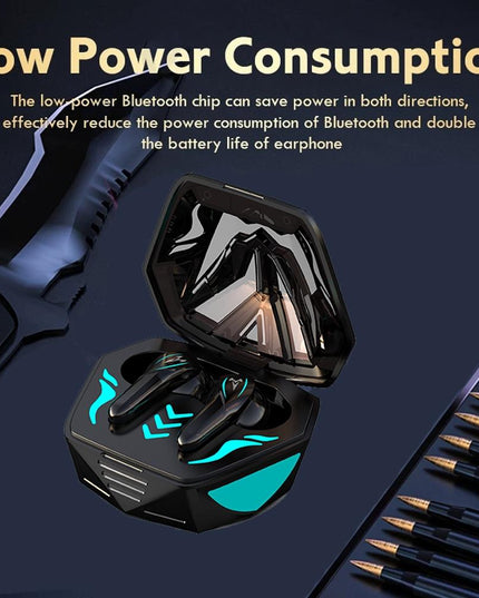 Waterproof T & G Wireless 9D Stereo Headphones With Led Charging Box-1915197883292979201