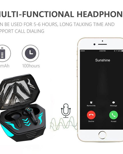 Waterproof T & G Wireless 9D Stereo Headphones With Led Charging Box-1915197883292979205