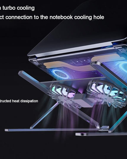 Adjustable Laptop Stand - Cooling Fans Included-1915197860694069251