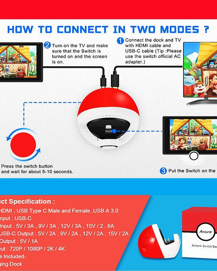 Nintendo Switch Hdmi Charger - Compact And Efficient-1915197281074810887