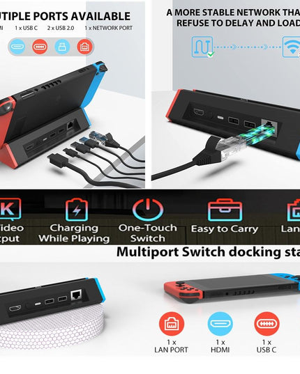 Nintendo Switch 4K Hdmi Adapter With 1000Mbs Lan-1915198013849079814