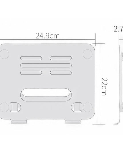 Double-Layer Aluminum Alloy Folding Stand For Notebooks And Tablets-1915197055765188612