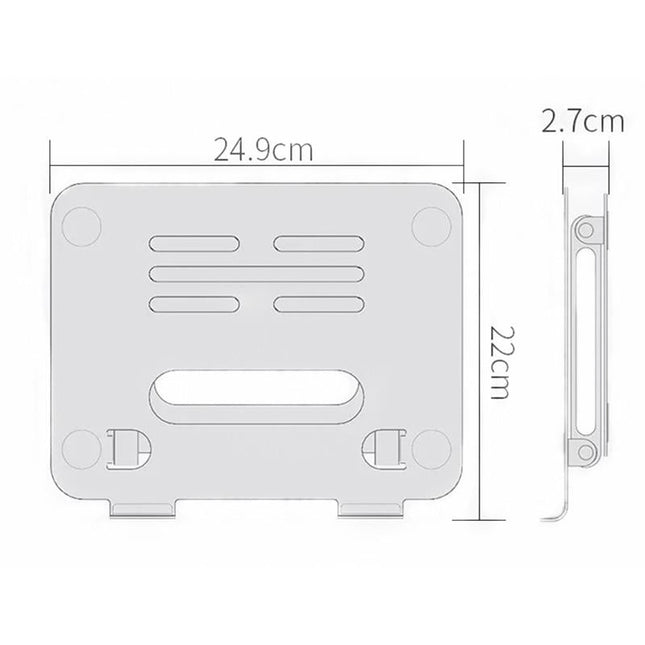 Double-Layer Aluminum Alloy Folding Stand For Notebooks And Tablets-1915197055765188612