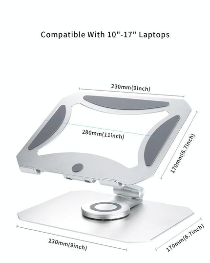 360 Degree Rotating Aluminum Laptop Stand - Heat Dissipation-1915198423573860355