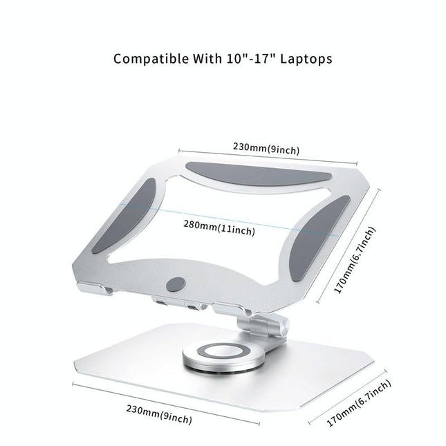 360 Degree Rotating Aluminum Laptop Stand - Heat Dissipation-1915198423573860355