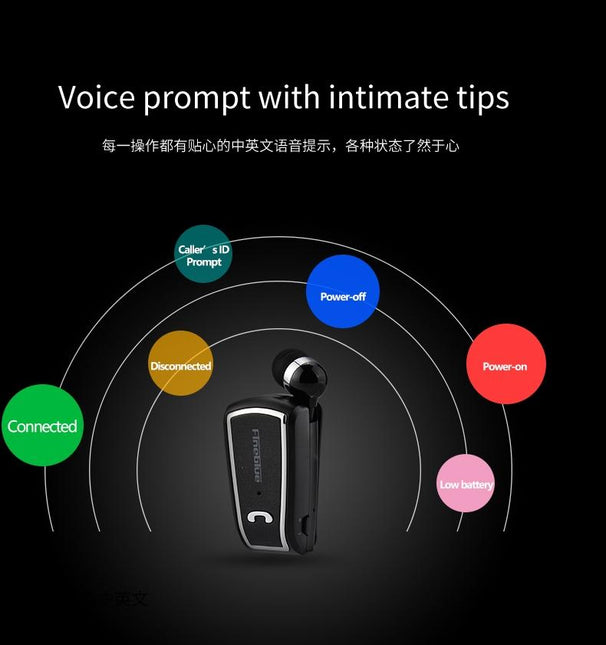 Mini Wireless Bluetooth Earphone - Black-1915198343269715973