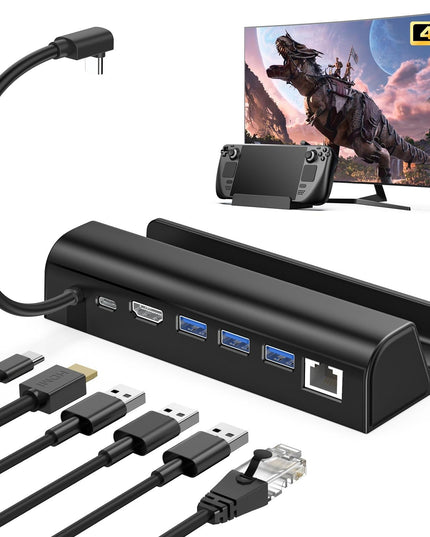 Steam Deck Expansion Dock With Hdmi And Gigabit Network Port-1922443429510516742