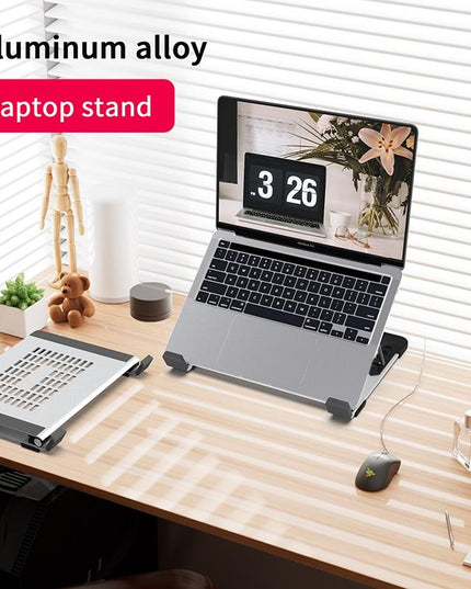 Vertical Laptop Stand - 5 Levels Riser For Desk-1915197465330585604