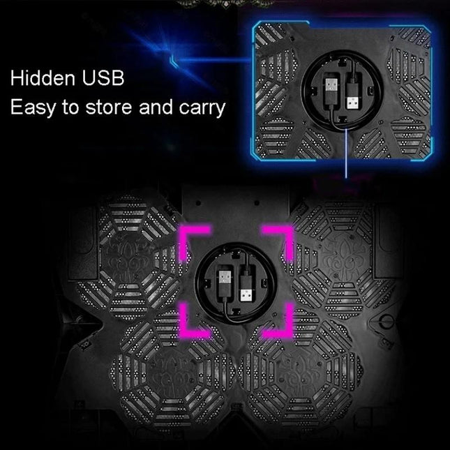 Portable Gaming Laptop Stand With 4 Cooling Fans-1915198067842355203