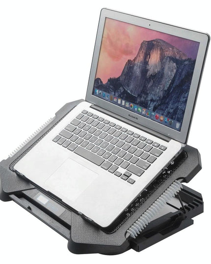 5-Fan Laptop Cooling Pad With Adjustable Stand And Phone Holder-1922443477405274116
