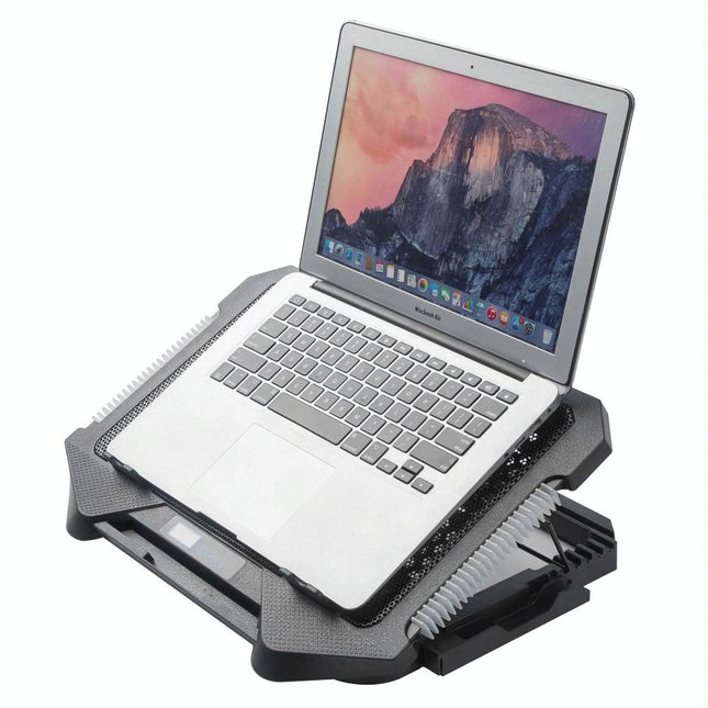 5-Fan Laptop Cooling Pad With Adjustable Stand And Phone Holder-1922443477405274116