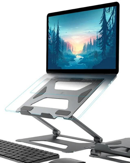 Aluminum Laptop Holder For 14-17.3 Inch Screens - Ergonomic Design-1915196896247418881