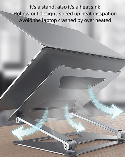 Aluminum Laptop Holder For 14-17.3 Inch Screens - Ergonomic Design-1915196896247418882