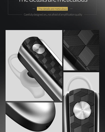 Wireless Bluetooth Earbud For Hands-Free Calls And Music - Large Battery - Black-1915198365126234116