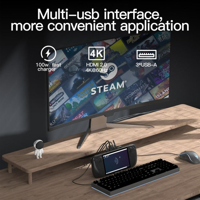 5-In-1 Docking Station For Steam Deck - 4K / 60Hz Support-1915197022705684485