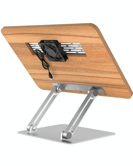 Adjustable Folding Laptop Stand With Cooling Fan - Portable Tablet Holder-1915198006135754754
