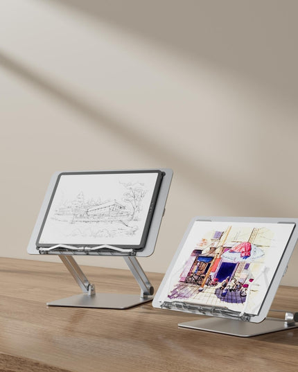 Portable Folding Laptop Stand With Adjustable Heat Dissipation - Book Clips-1915197870953336834