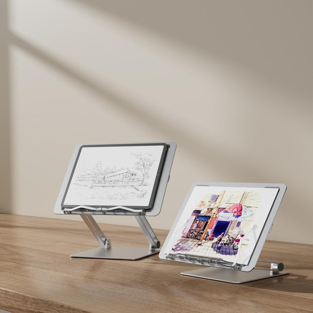 Portable Folding Laptop Stand With Adjustable Heat Dissipation - Book Clips-1915197870953336834