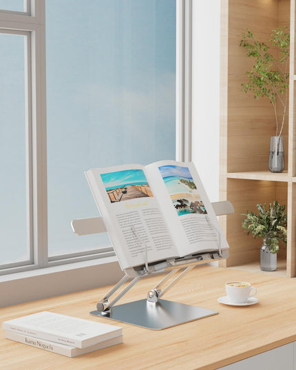 Portable Folding Laptop Stand With Adjustable Heat Dissipation - Book Clips-1915197870953336835
