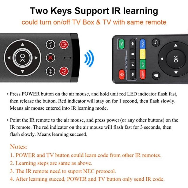 Smart Remote Control For Android Tv With Microphone And Air Mouse Function-1915198346159591426