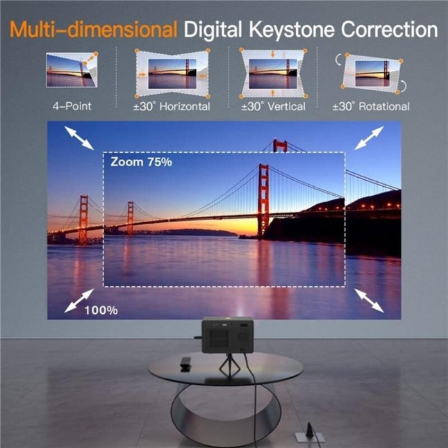 Portable Hd Projector With Media Player - Y7-1915196521381498886
