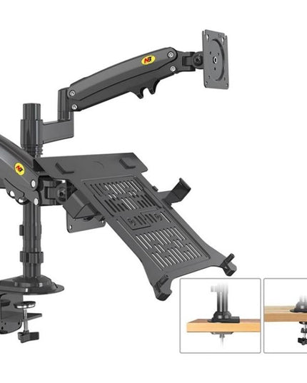 Full Motion Dual Arm Clamp For 22-32 Inch Lcd Tv Monitor Desk Holder With Gas Spring-1915197149721792514