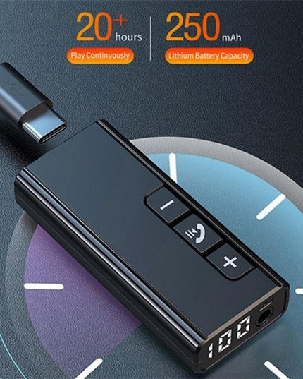Wireless Car Bluetooth Hands-Free Call Adapter With Digital Display-1915198043829964807
